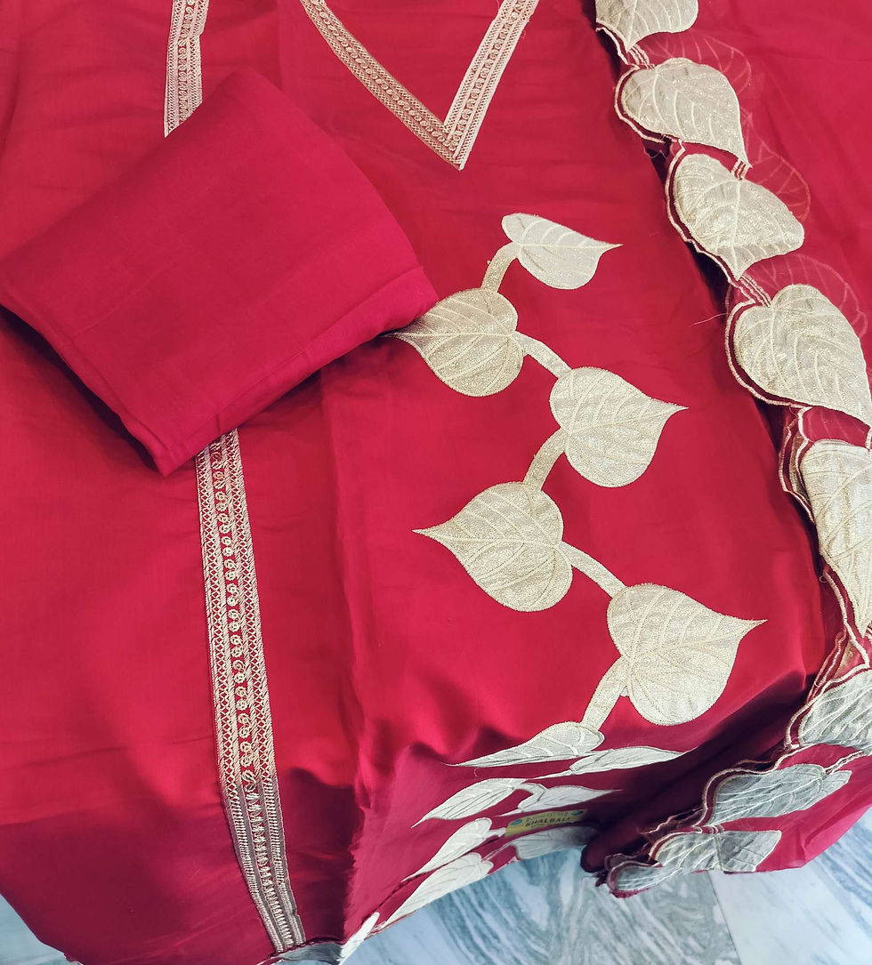Thumbnail: Rayon unstitched party wear cotton suits
