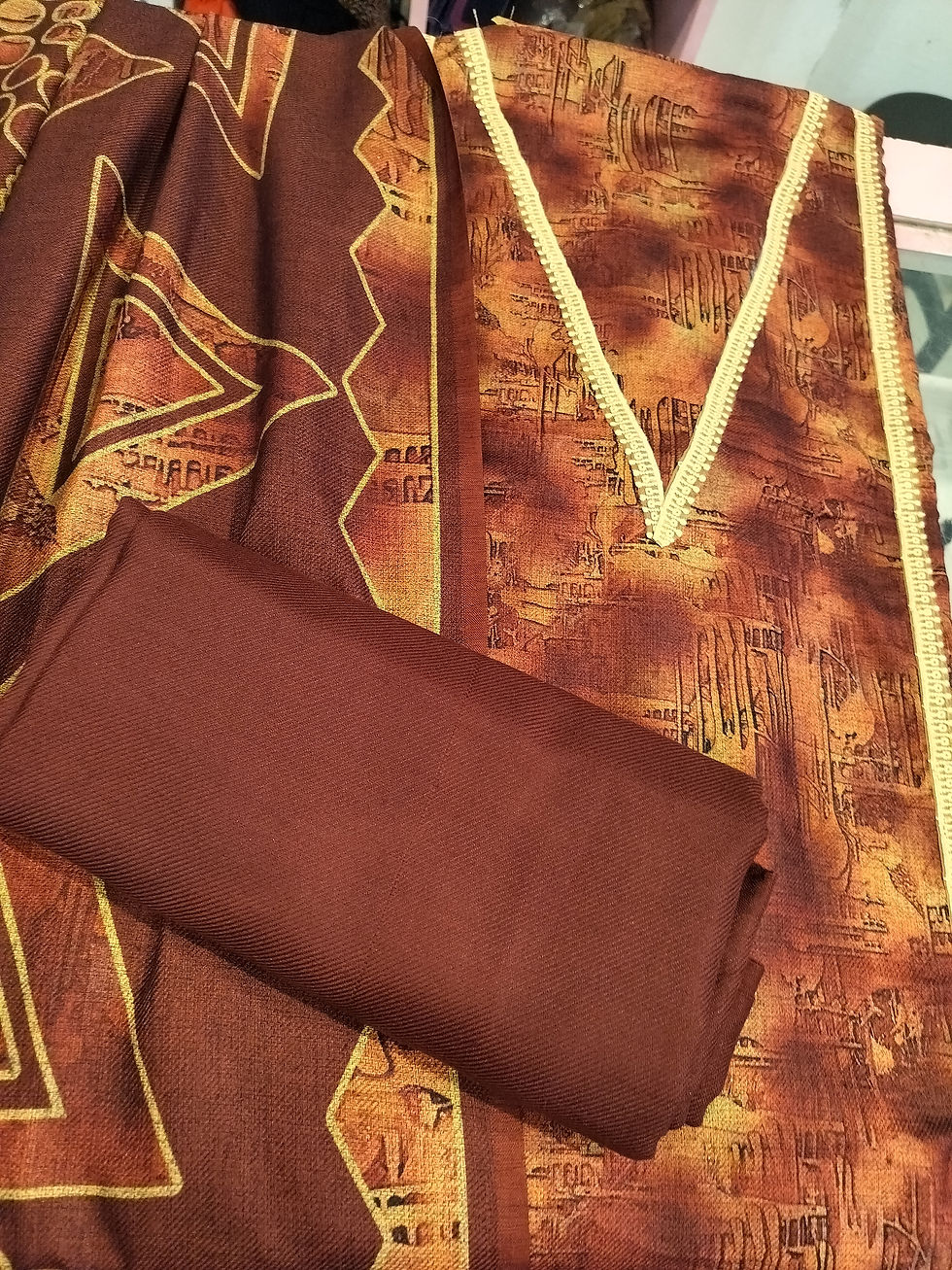 Thumbnail: Kullu warm pashmina unstitched suits 