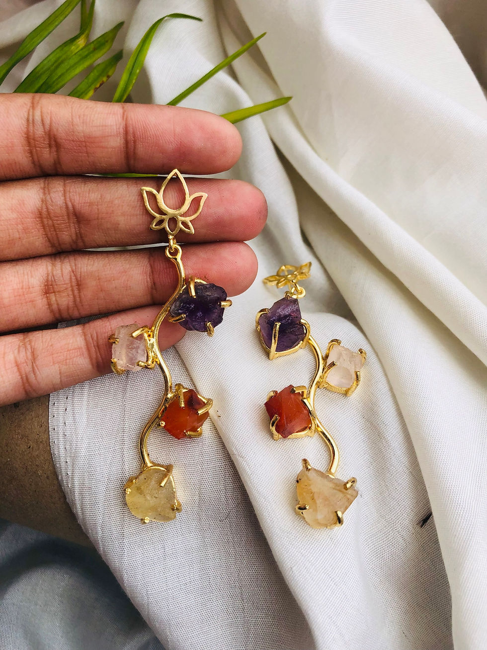 Thumbnail: 4 Natural stone Earrings