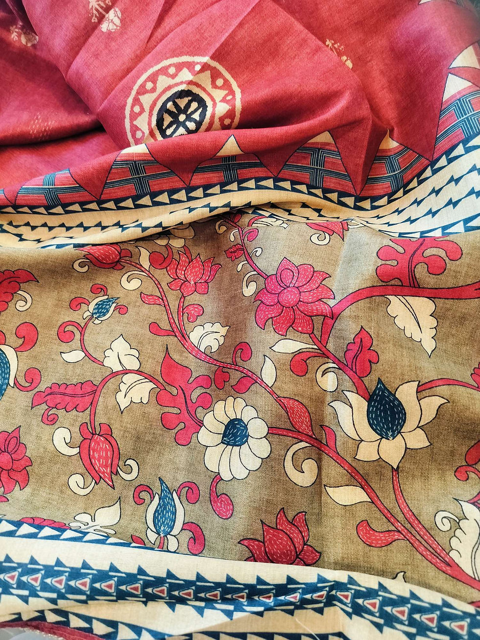 Thumbnail: Tussar Silk unstitched suit 