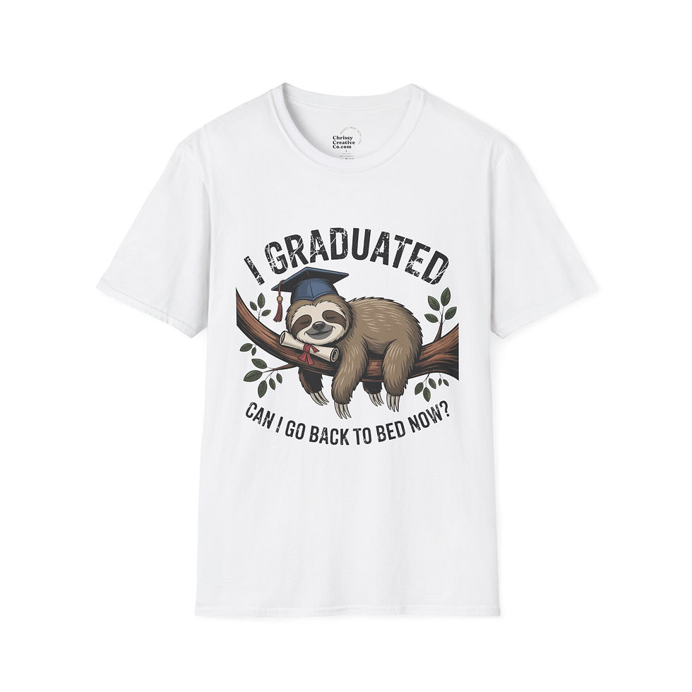Thumbnail: Graduated Sloth Unisex Softstyle T-Shirt