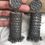 Thumbnail: Vertical Black Polish Oxidised Cylinder  Shape Earrings
