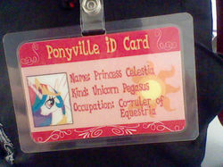A Celestia ID card.
