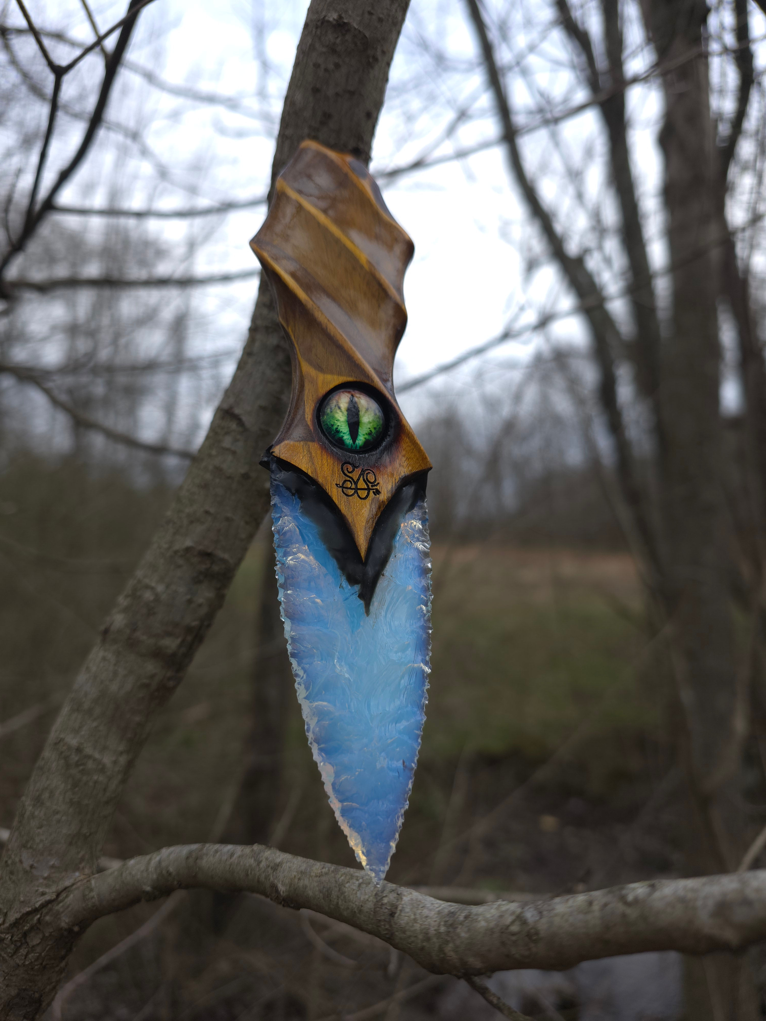 Opalite dagger with dragon eye