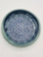 Thumbnail: Hand Thrown, Glazed and Carved Mandala Bowl in Stoneware