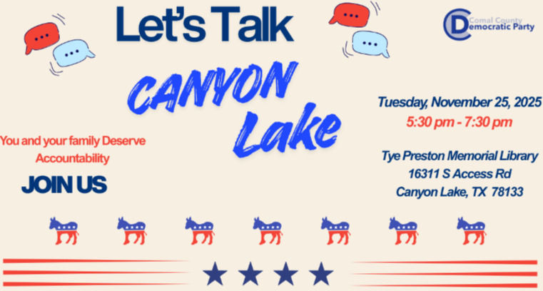 Let's Talk Canyon Lake
