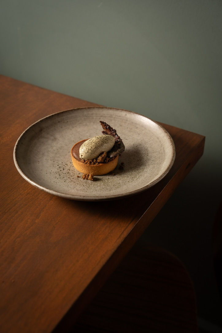 Dessert créé par la cheffe Jade Dumoulin