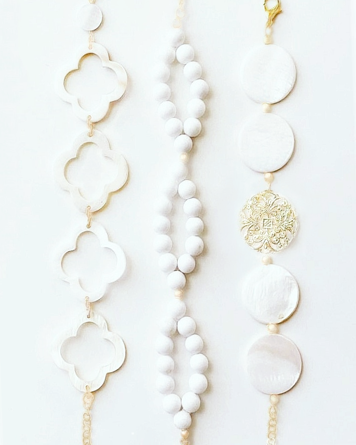 Thumbnail: Charleston Gates Collection - King St. Bracelet with Mother of Pearl Shell