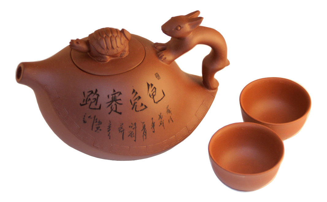 Rabbit and Hare Fable Teapot