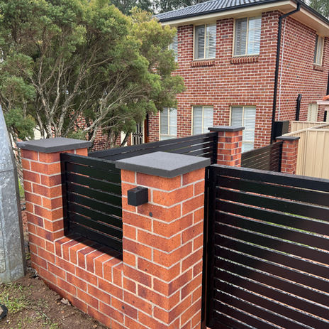 brick fencing 