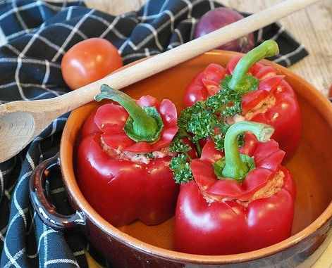 Poivrons farcis légers.