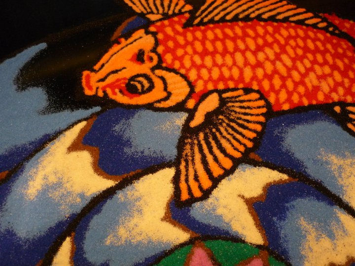 Coy Fish, detail