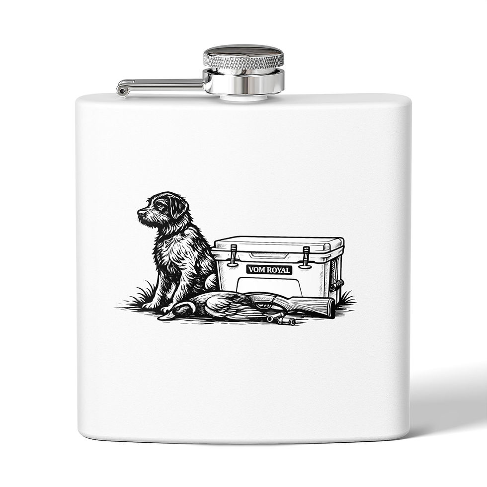 Custom branded Flask with business logo