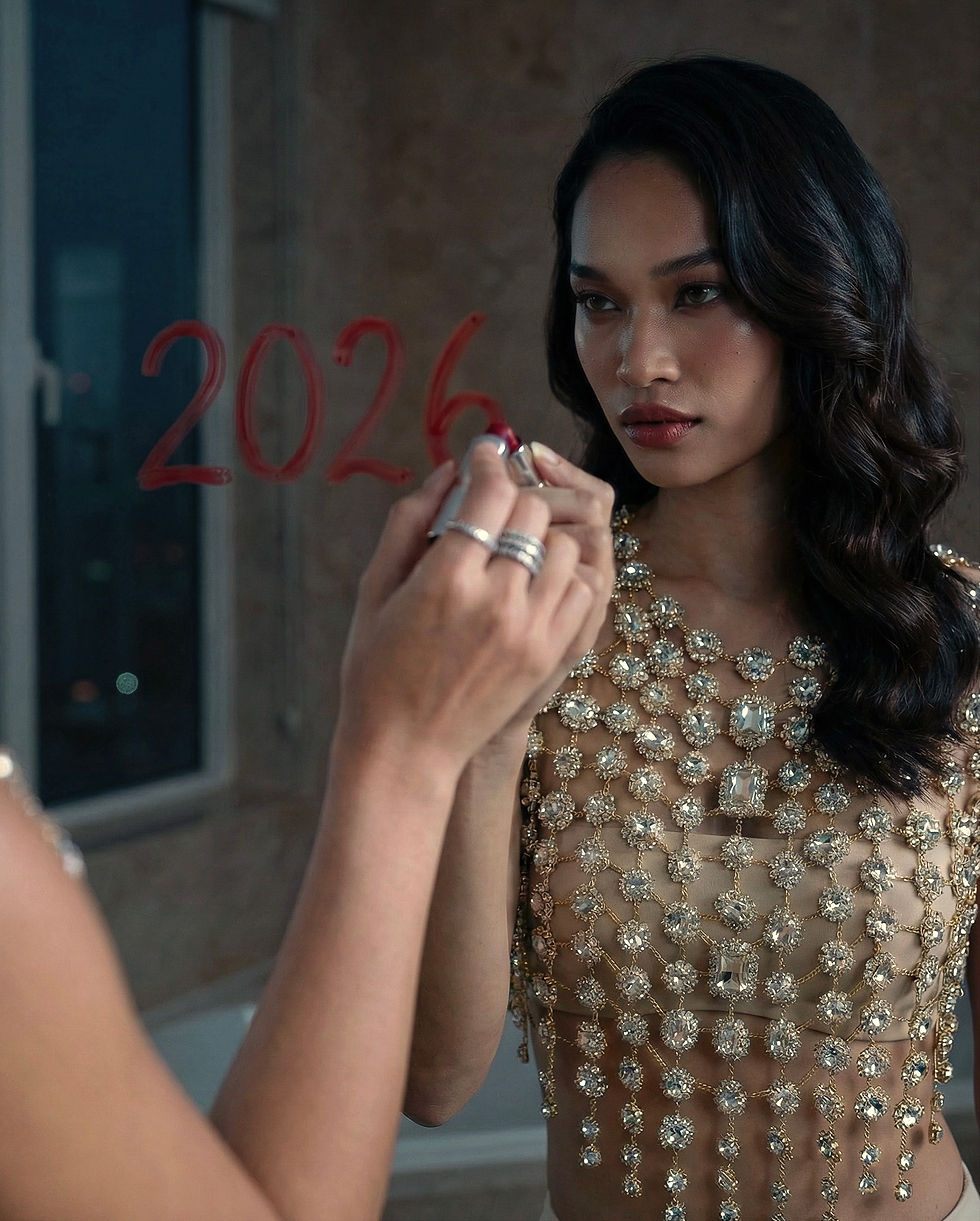 Close up of a sparkling crystal top in gold embellished in gold jewels.