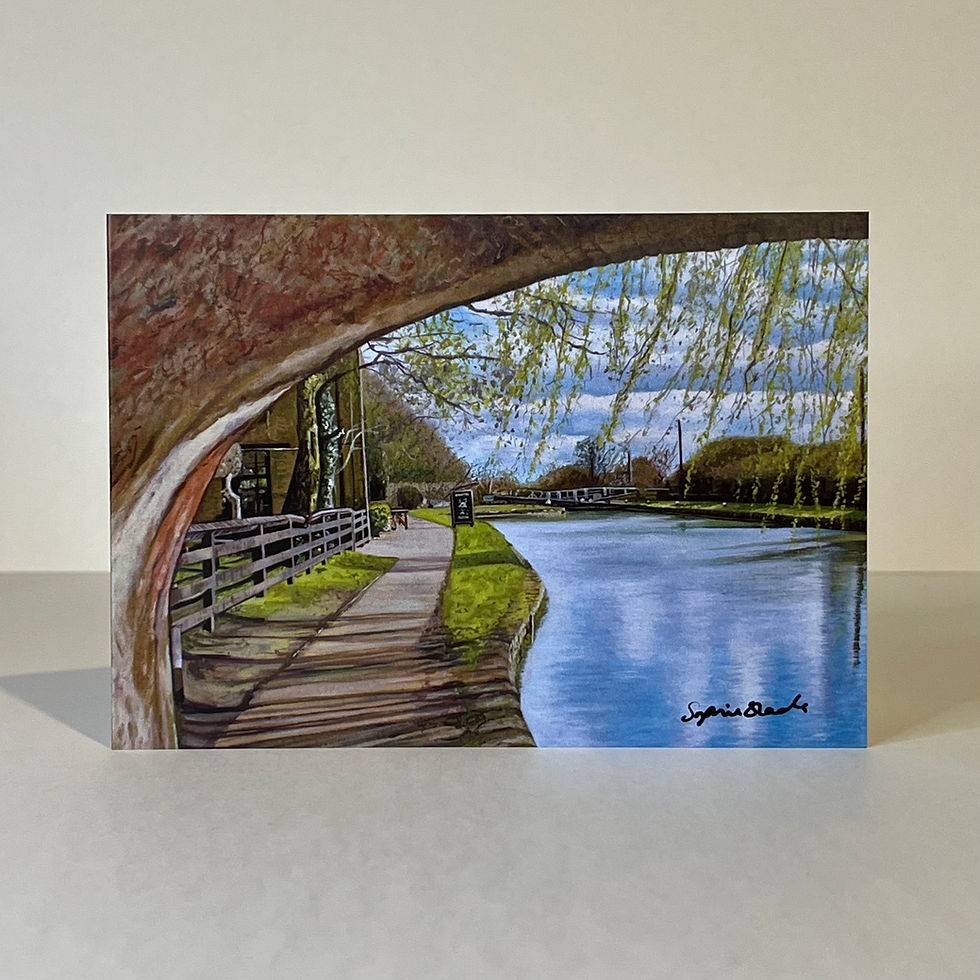 Spring Breeze at Stoke Bruerne- Card