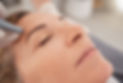 Spa, relax and woman with pen for microneedling, skincare and facial treatment with anti a