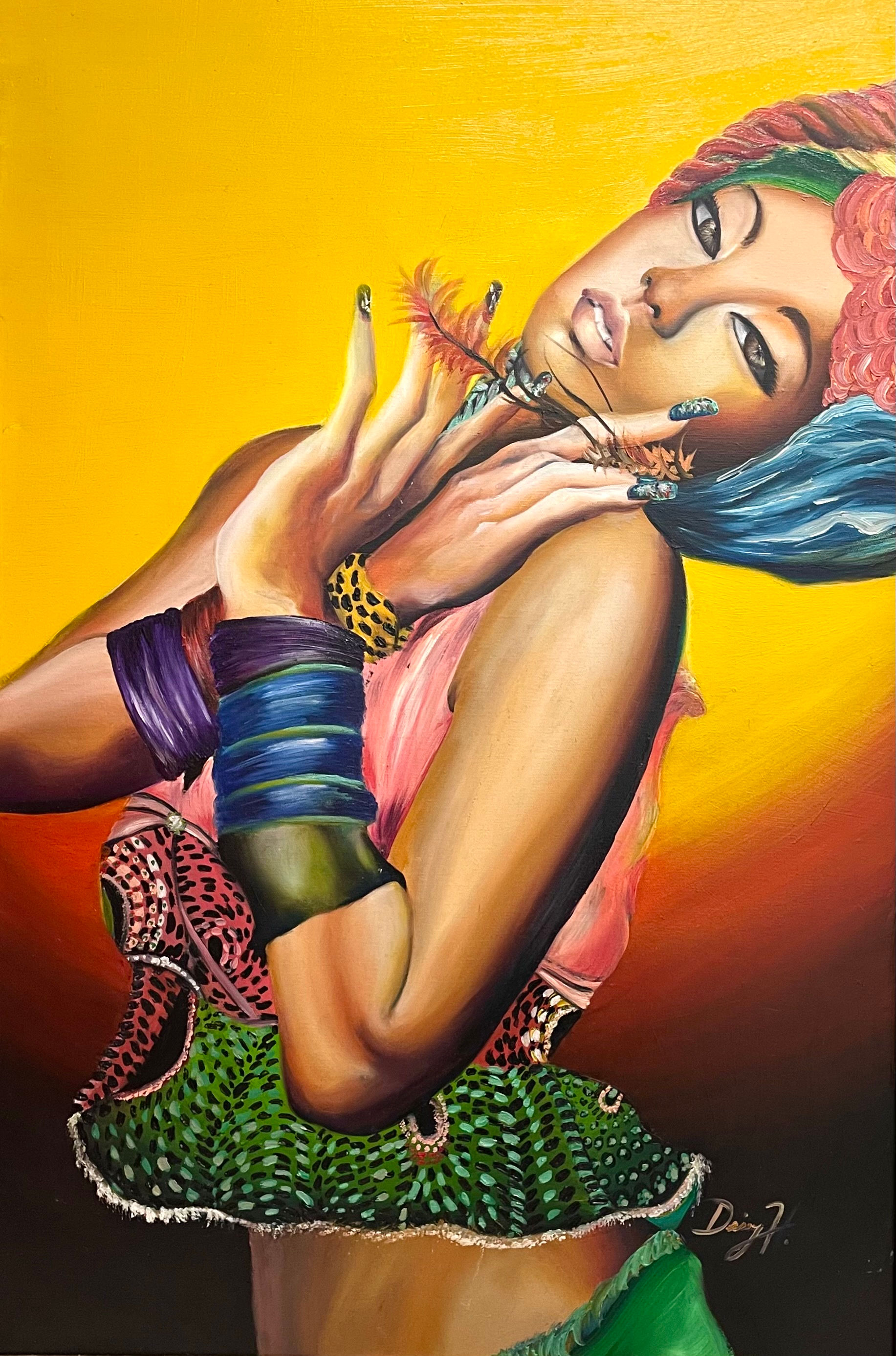 Large size Floral Sunset