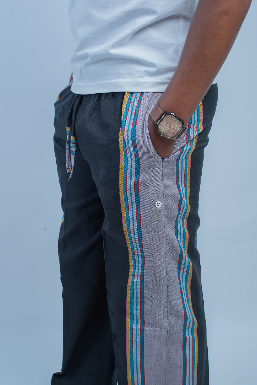 Thumbnail: Kikoy Trousers - Black / Grey