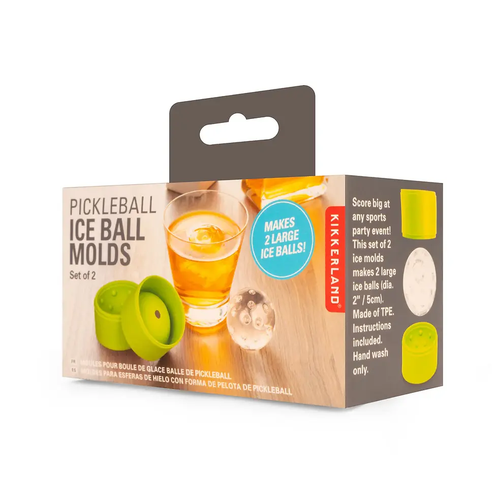 Thumbnail: Kikkerland Pickleball ice cube moulds