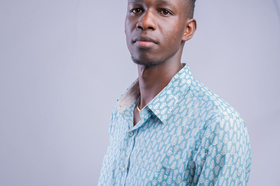 Thumbnail: Light Indian Cotton Shirts - Fern - Teal / White