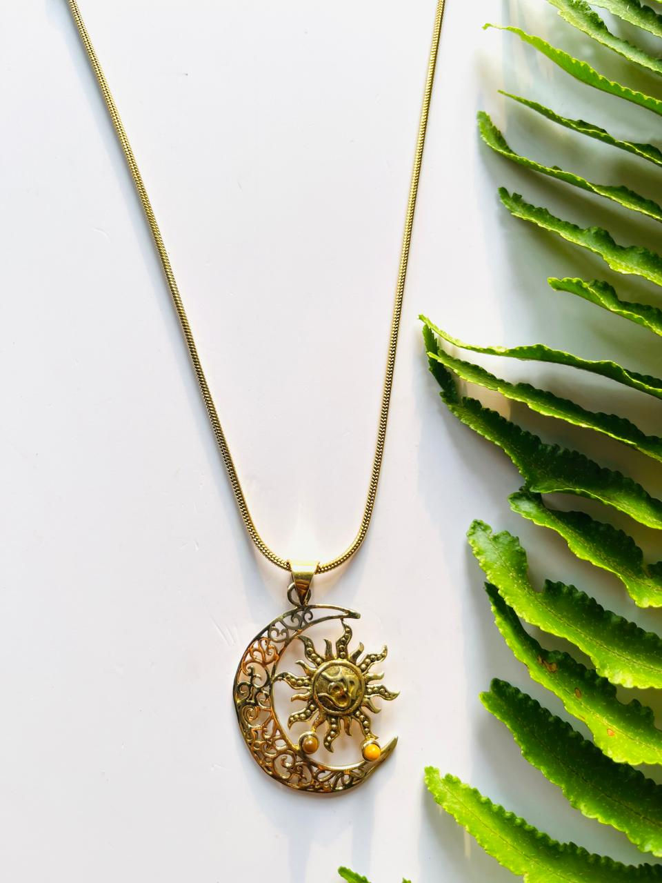 Thumbnail: Sun and Moon Necklace 