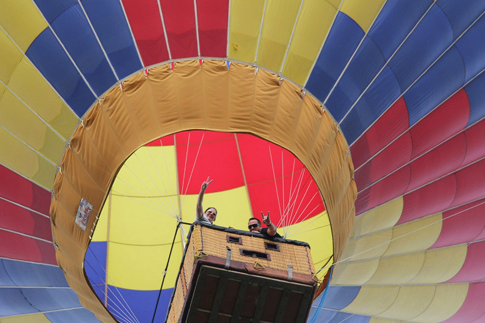 Hot Air Balloon Take Off Pagosa Springs CO