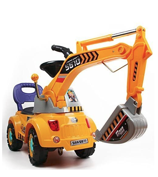 Digger Scooter, Ride-on Excavator, Pulling cart