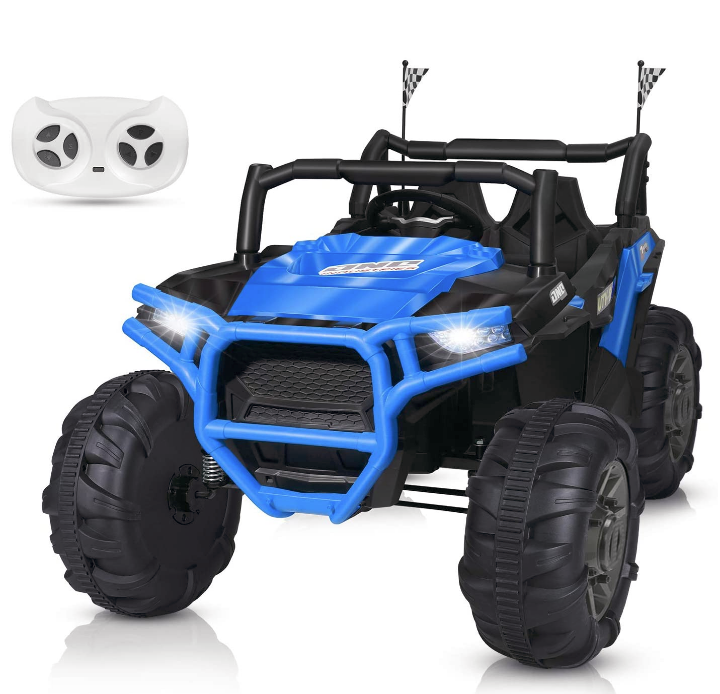 BAHOM 12V Kids Ride on Truck 2 Seater Electric Cars for Toddlers with Remote Control