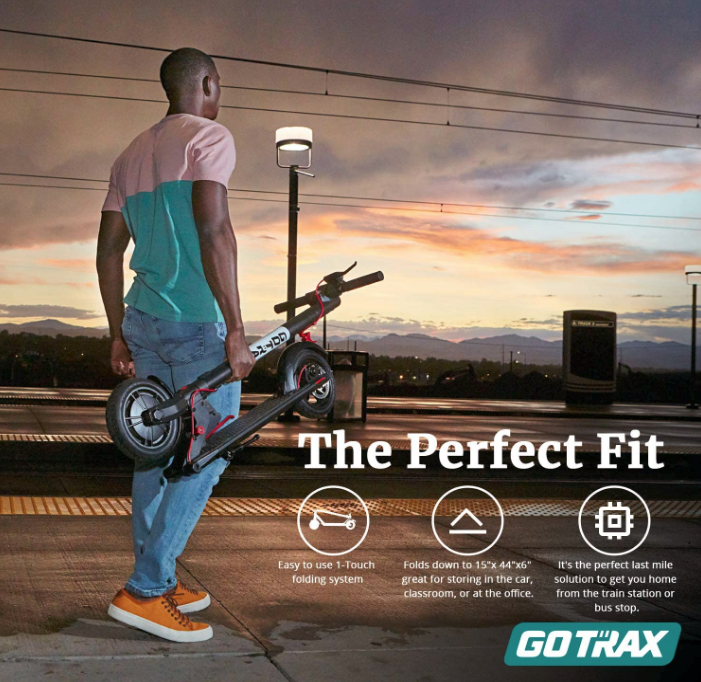 Gotrax GXL V2 Commuting Electric Scooter - 8.5" Air Filled Tires - 15.5MPH & 9-12 Mile Range