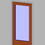 Thumbnail: Revit Door Family: Full glazing panel, Generic frame