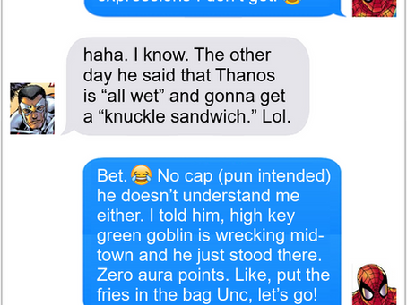 Texts From Superheroes: Web Slanger