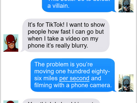 Texts From Superheroes: The Flash Threw Away His Shot