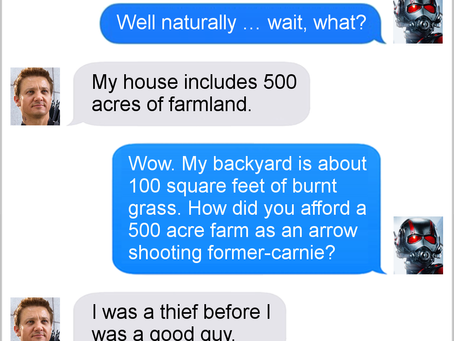 Texts From Superheroes: Keeping Busy