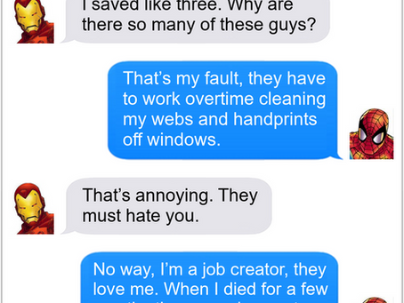 Texts From Superheroes: This Whole City Is Dirty