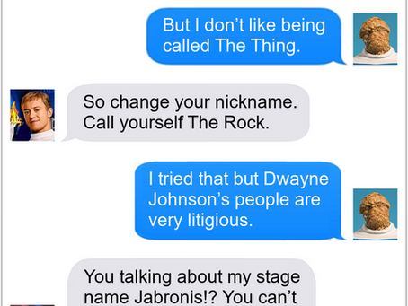 Texts From Superheroes: He'd Rock That