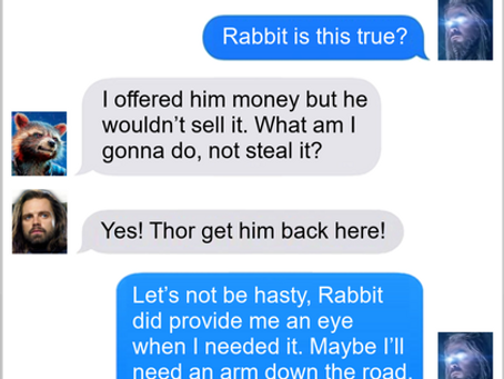 Texts From Superheroes: Give Me A Hand