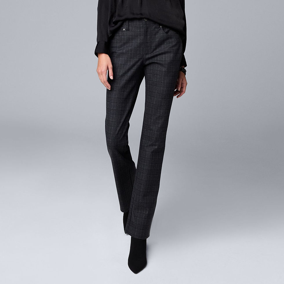 Thumbnail: Women's Simply Vera Vera Wang High-Rise Ponte Bootcut Pants