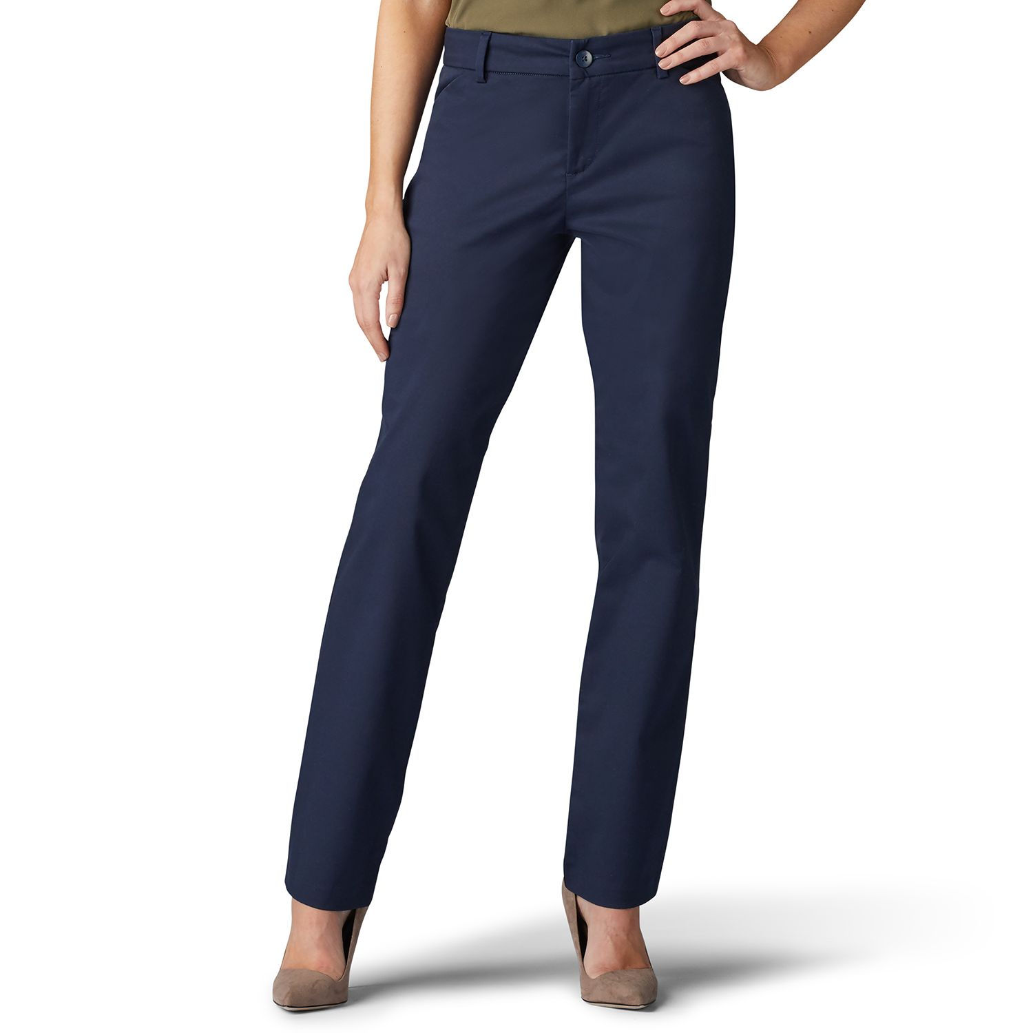 Women's Lee® Wrinkle-Free Relaxed Fit Straight-Leg Pants