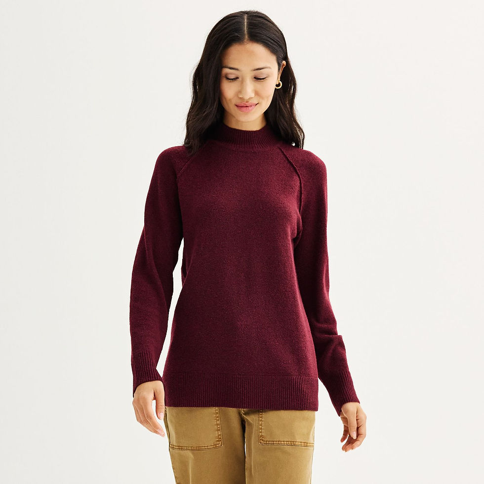 Thumbnail: Women's Sonoma Goods For Life® Mockneck Sweater