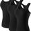 Thumbnail: NELEUS Womens Compression Base Layer Dry Fit Tank Top 3 Pack,Black+Blue+Pink,US