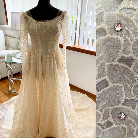 Vintage 60s Priscilla Wedding Dress