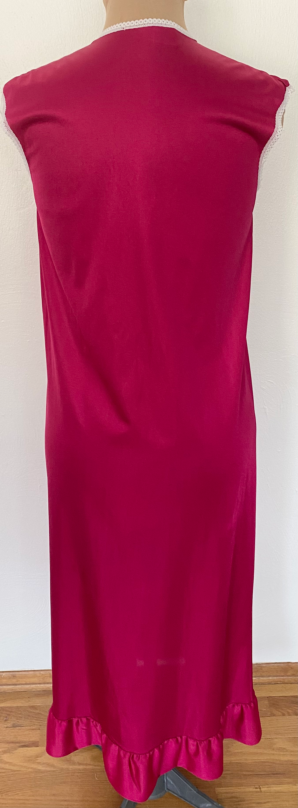 Thumbnail: Vintage 60s BERNETTE Sleeveless Nylon Nightgown