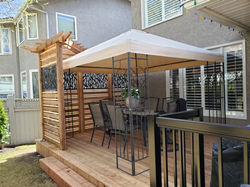 New deck and privacy screen