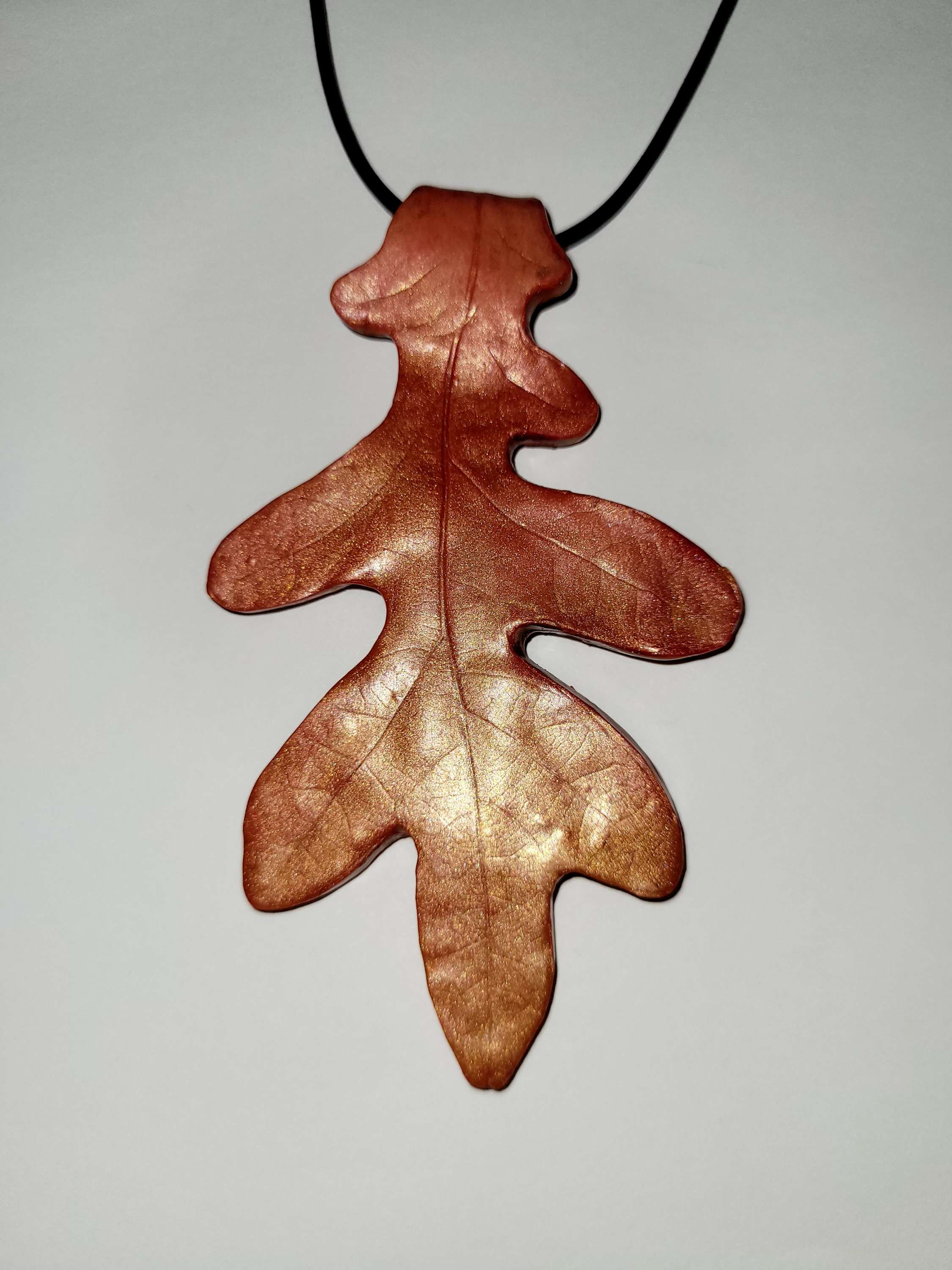 Large Leaf Pendant Necklace