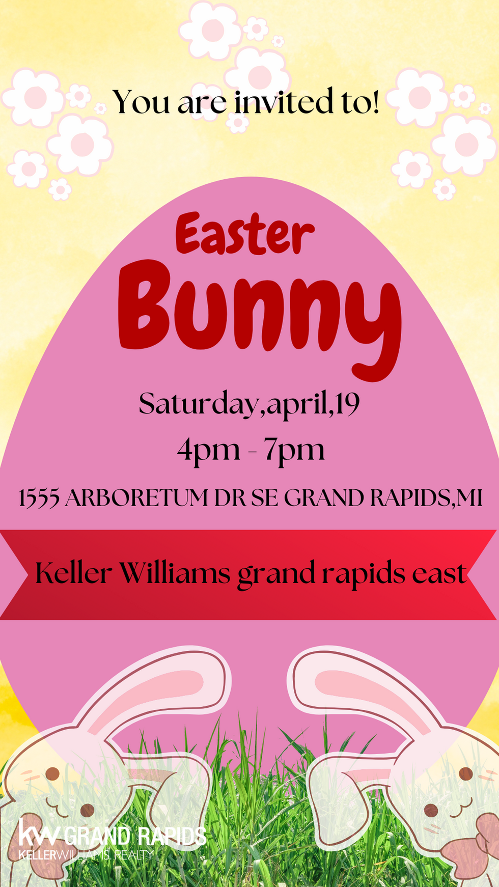 Easter Bunny invitation