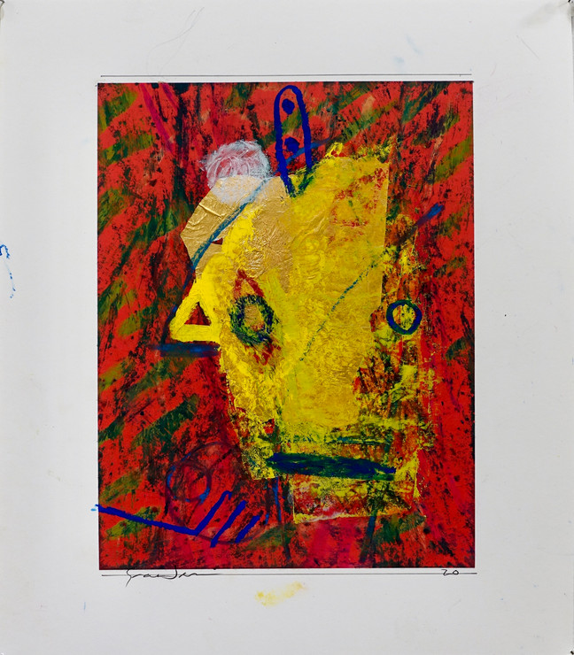 Cloked Witness 15 x 13_ pastel, gre