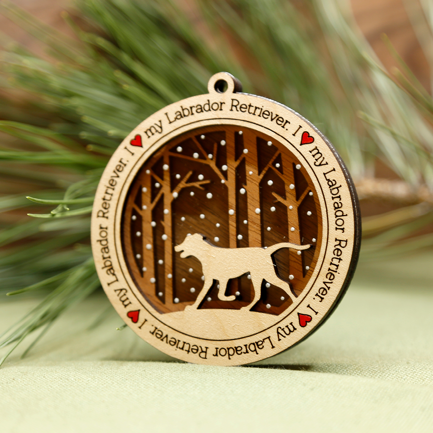 Labrador Retriever Dog Ornament