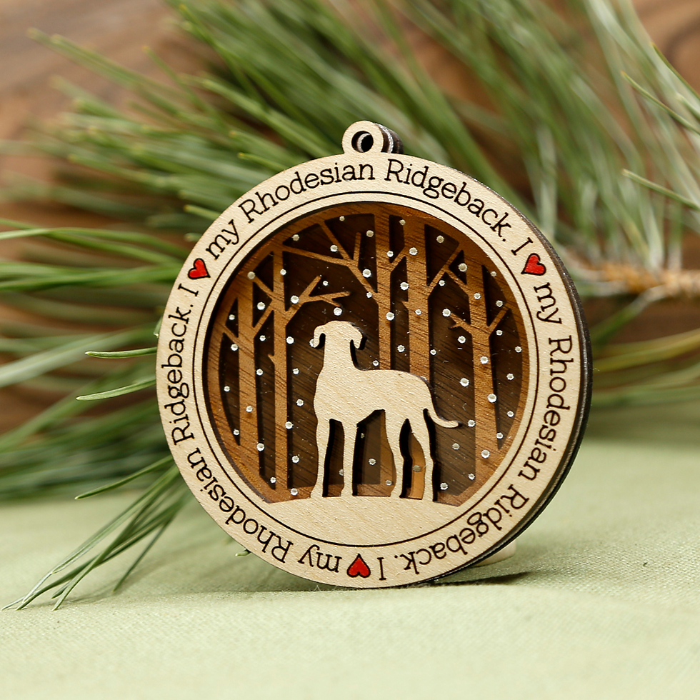 Rhodesian Ridgeback Dog Ornament