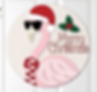 DIY Merry Christmas Flamingo Wood Sign Kit