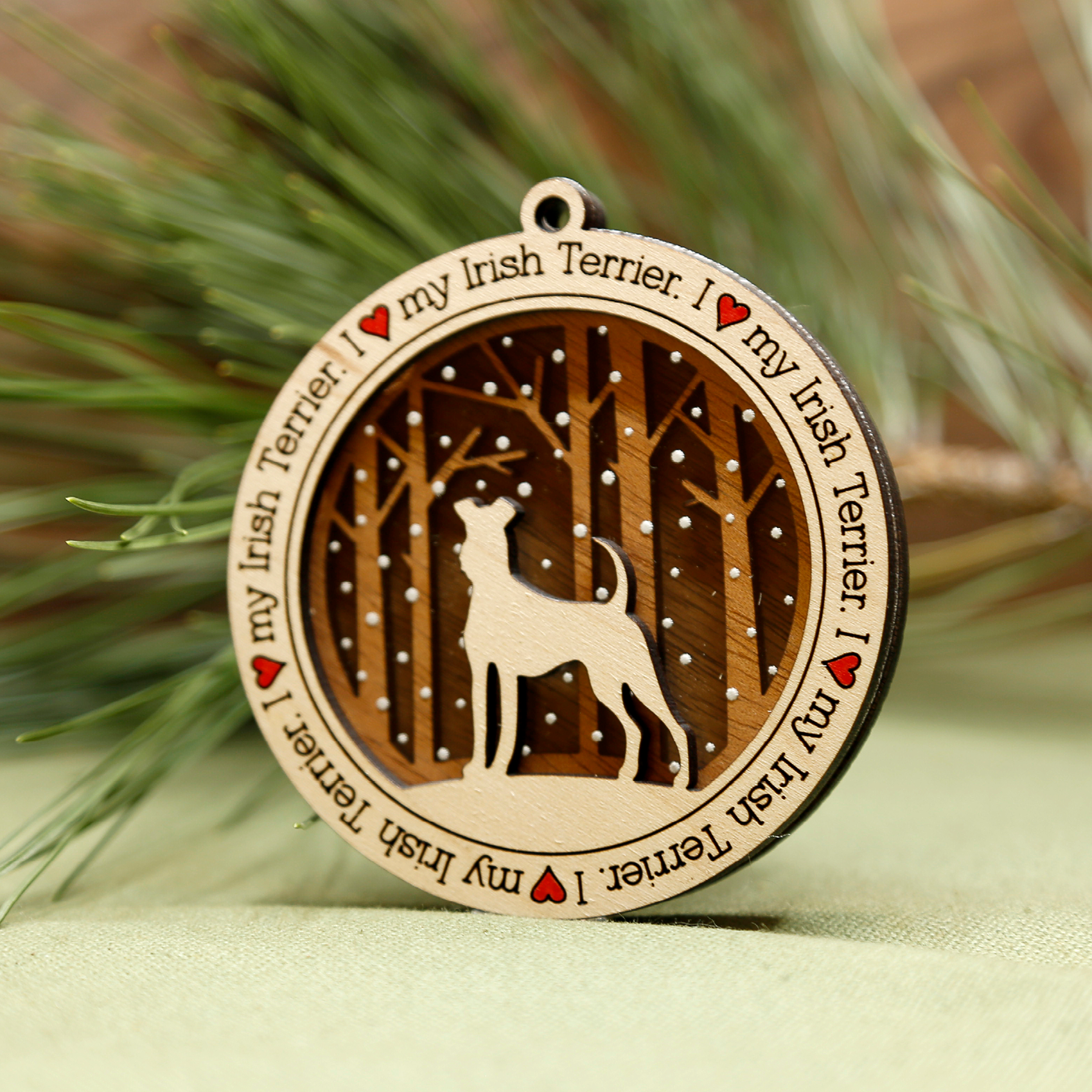 Irish Terrier Dog Ornament
